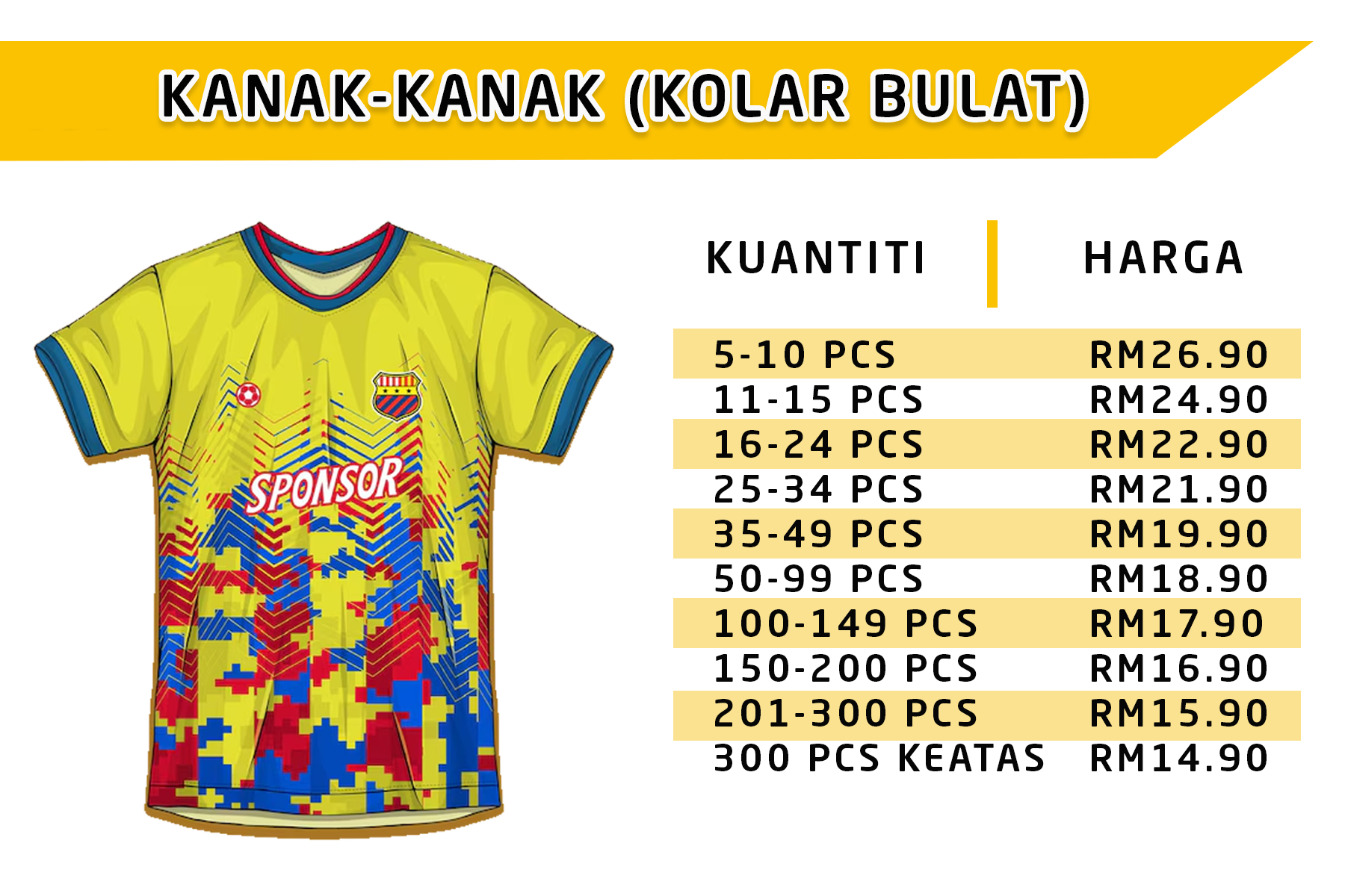 1. Kanak-kanak roundneck